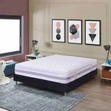 Combo Base Cama y Colchón Sevilla Blanco Sencilla 100 cm Firmeza Medio - Combos Habitacion | Bylmo