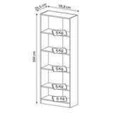 Combo Escritorio y Biblioteca Oslo Almendra 120 cm Minimalista con Entrepaños - Escritorios y Archivadores | Bylmo