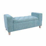 Combo Cabecero Room Verde Menta Doble 140 cm Rectangular con Banqueta Baúl y 2 Mesas de Noche Cuadradas - Combos Habitacion | Bylmo