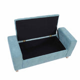 Combo Cabecero Room Verde Menta Doble 140 cm Rectangular con Banqueta Baúl y 2 Mesas de Noche Cuadradas - Combos Habitacion | Bylmo