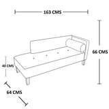 Combo Sala Chaise Long Verde Menta 163 cm con Sofá Puff y Poltrona - Sofas | Bylmo