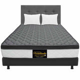 Combo Colchón y Base Cama Dublín Gris Queen 160 X 190 Cm Medio Firme Ortopedico e Hipoalergénico - Combos Habitacion | Bylmo