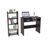 Combo Escritorio y Biblioteca Aplaus Wengue 40x100.8cm Con Un Cajón y con Organizador de Libros - Escritorios y Archivadores | Bylmo