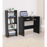 Combo Escritorio y Biblioteca Aplaus Wengue 40x100.8cm Con Un Cajón y con Organizador de Libros - Escritorios y Archivadores | Bylmo