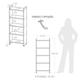 Combo Escritorio y Biblioteca Aplaus Wengue 40x100.8cm Con Un Cajón y con Organizador de Libros - Escritorios y Archivadores | Bylmo
