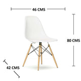 Combo Escritorio y Silla Tomy Blanco 80 cm Minimalista - Escritorios y Archivadores | Bylmo