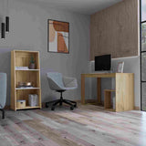 Combo Escritorio y Biblioteca Astana Duna 120 cm Minimalista con Entrepaños - Combos Oficina | Bylmo