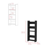 Combo Escritorio y Biblioteca Vizcaya Wengue 80 cm con un Cajón y Entrepaños - Combos Oficina | Bylmo