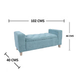Combo Poltrona, Puff, Banqueta, Mesa y Perchero Azul 102 cm - Sillas | Bylmo