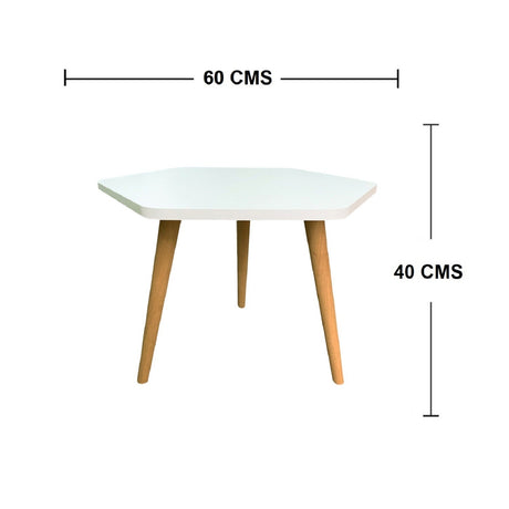 Combo Poltrona, Banqueta y Mesa Medicouch Multicolor 56 cm con Patas de Madera - Combos Sala | Bylmo