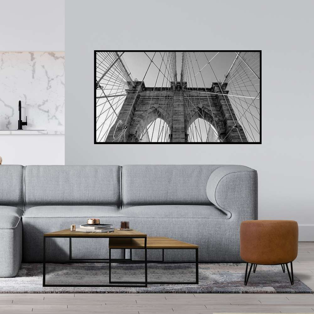 Combo Mesa de Centro y Puff York Miel 80 cm - Sofas | Bylmo