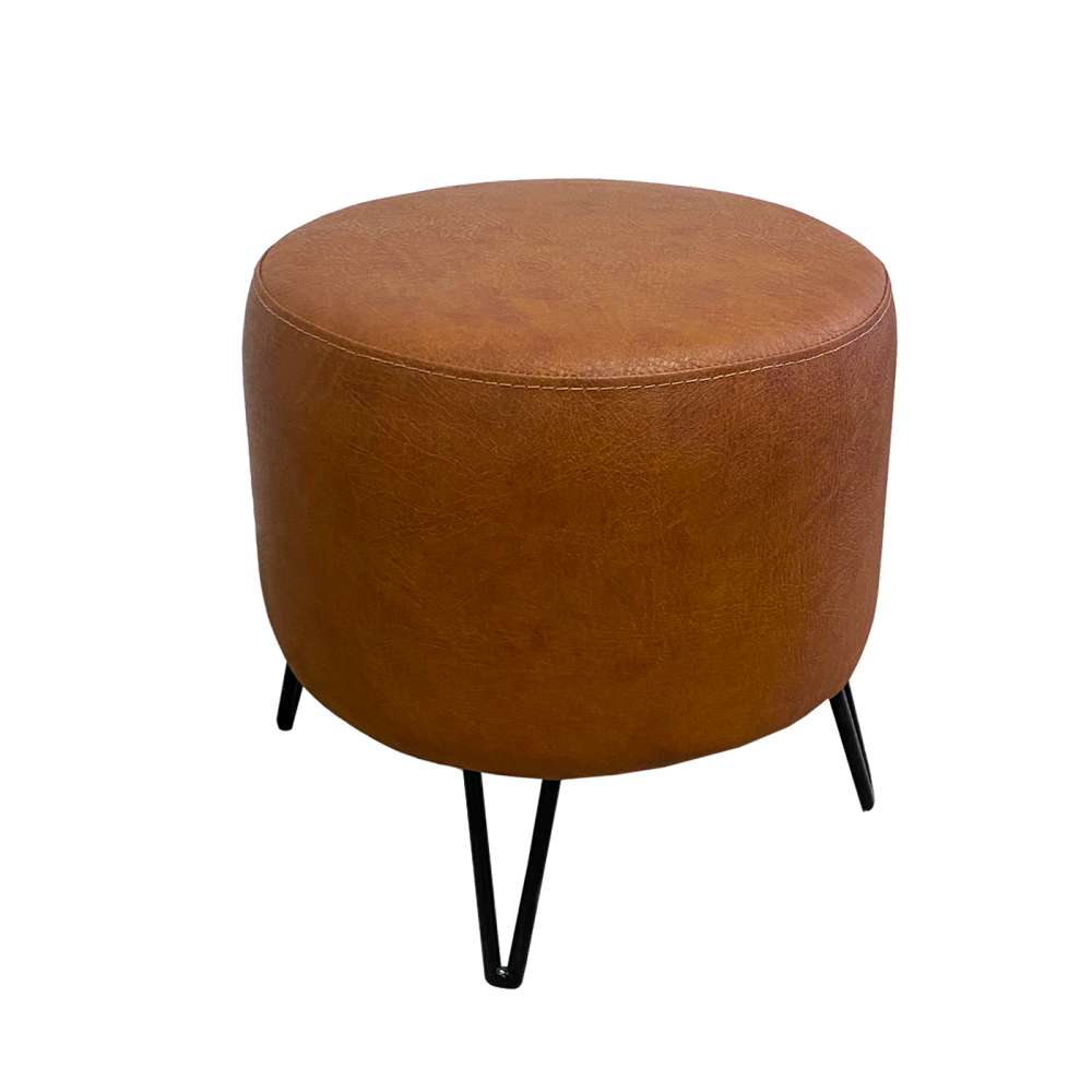 Combo Mesa de Centro y Puff York Miel 80 cm - Sofas | Bylmo
