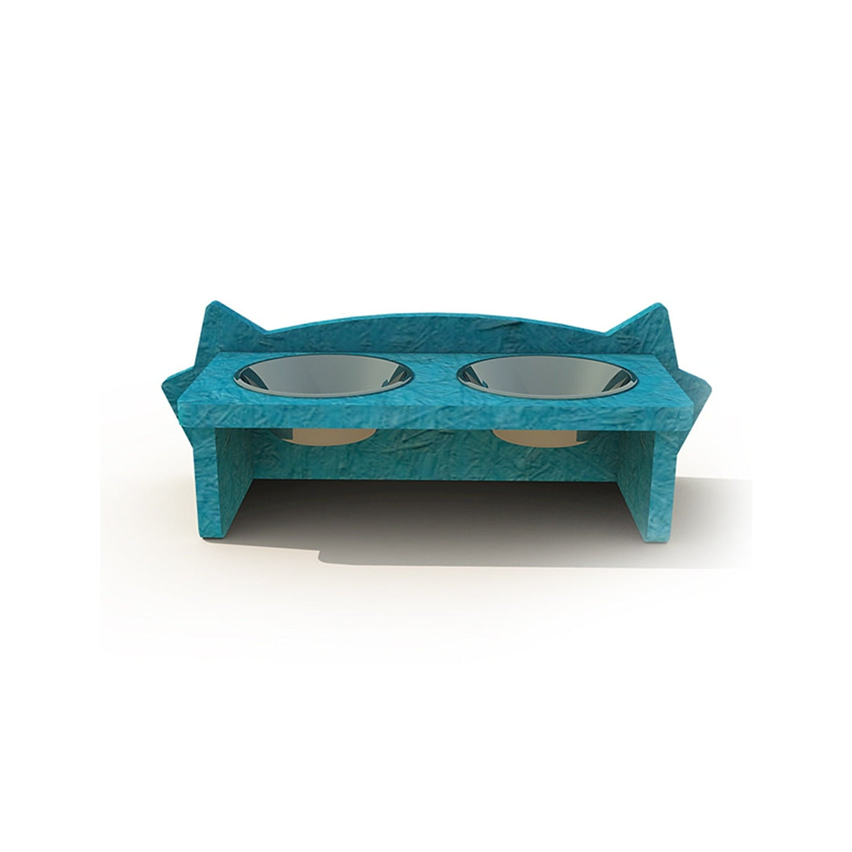 Comedero Mismicos 37 cm Azul Pequeño para Gatos - Muebles para Mascotas | Bylmo