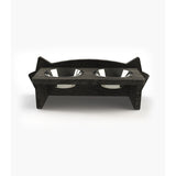 Comedero Mismicos 37 cm Negro Pequeño para Gatos - Muebles para Mascotas | Bylmo