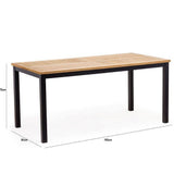 Comedor Biagio Gris y Miel 160 cm de Exterior - Comedores | Bylmo