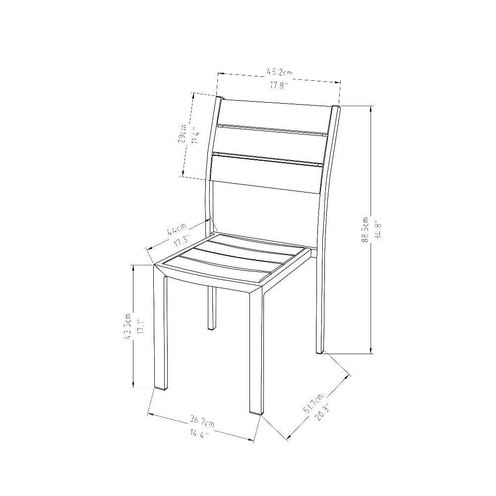 Comedor Luxe Negro 78 cm de Exterior Incluiye Sillas - Comedores | Bylmo