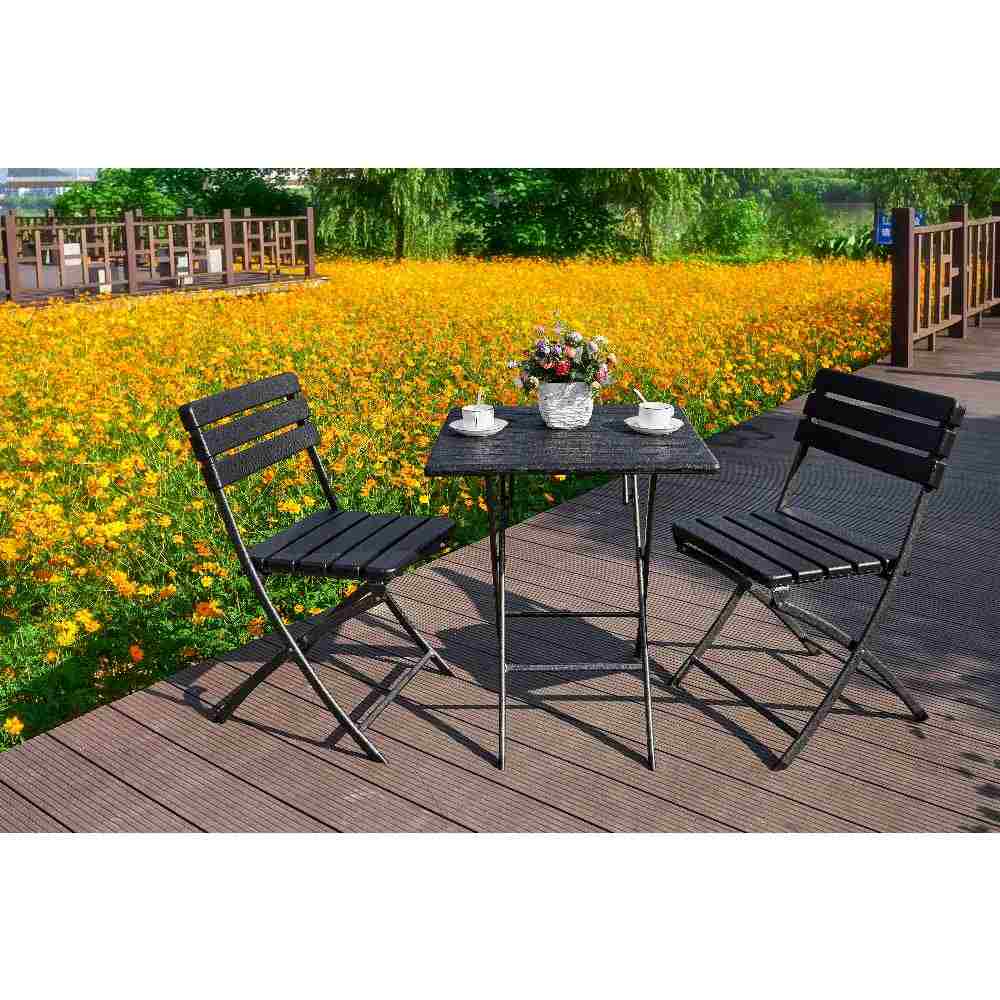 Comedor Luxe Negro 61 cm de Exterior Incluye sillas - Comedores | Bylmo