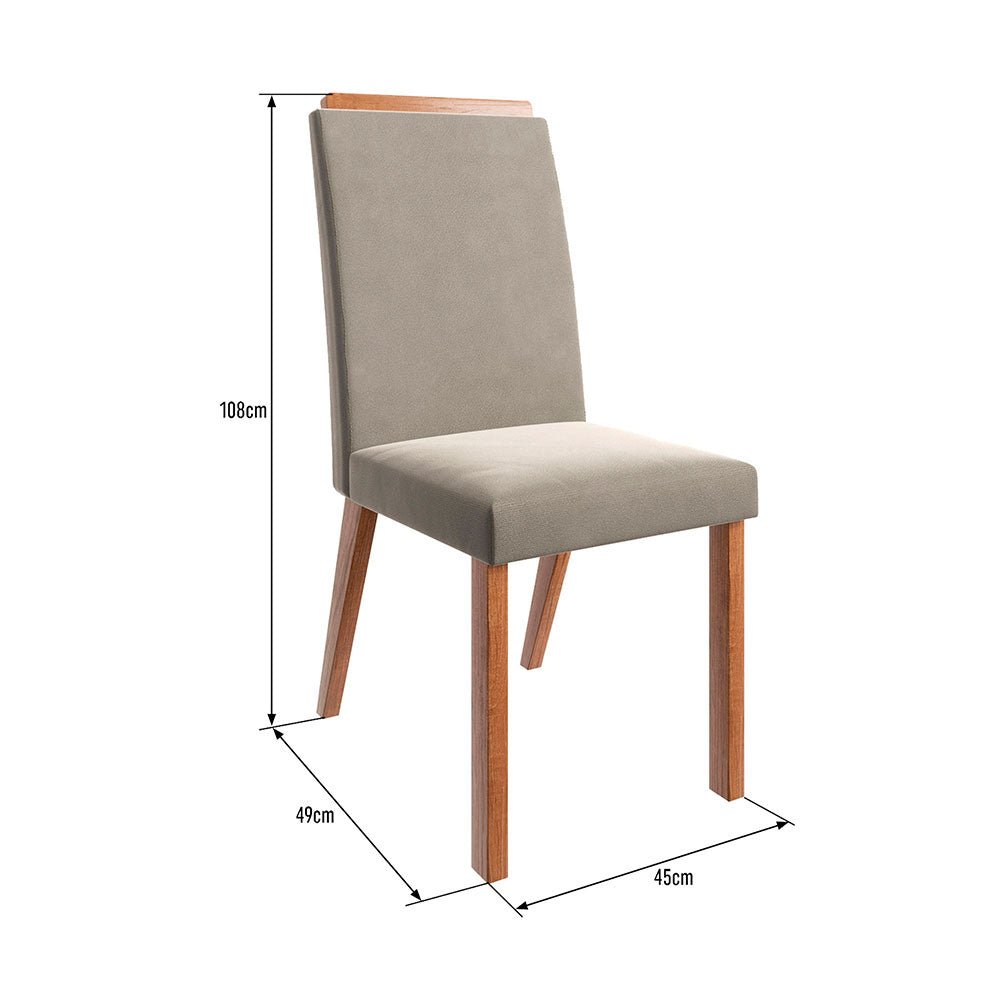 Comedor Fontana Canela 160 cm de Seis Puestos (Incluye Sillas) - Comedores | Bylmo