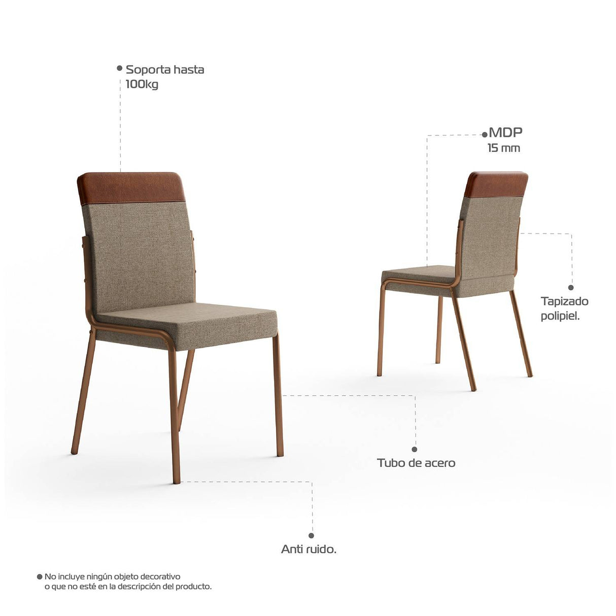 Comedor Imperial Arena Roce 93x24cm Cuadrado de Cuatro Puestos y con Cuatro Sillas - Comedores | Bylmo