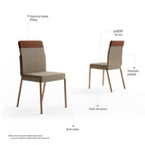 Comedor Imperial Arena Roce 93x24cm Cuadrado de Cuatro Puestos y con Cuatro Sillas - Comedores | Bylmo