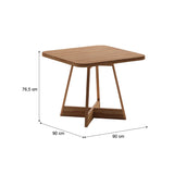 Comedor Imperial Arena Roce 93x24cm Cuadrado de Cuatro Puestos y con Cuatro Sillas - Comedores | Bylmo