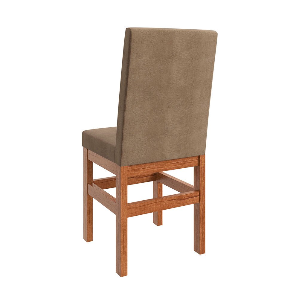 Comedor Los Angeles Canela 120 cm de Cuatro Puestos (Incluye Sillas) - Comedores | Bylmo