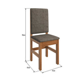 Comedor Modesto Canela 130 cm de Seis Puestos (Incluye Sillas) - Comedores | Bylmo