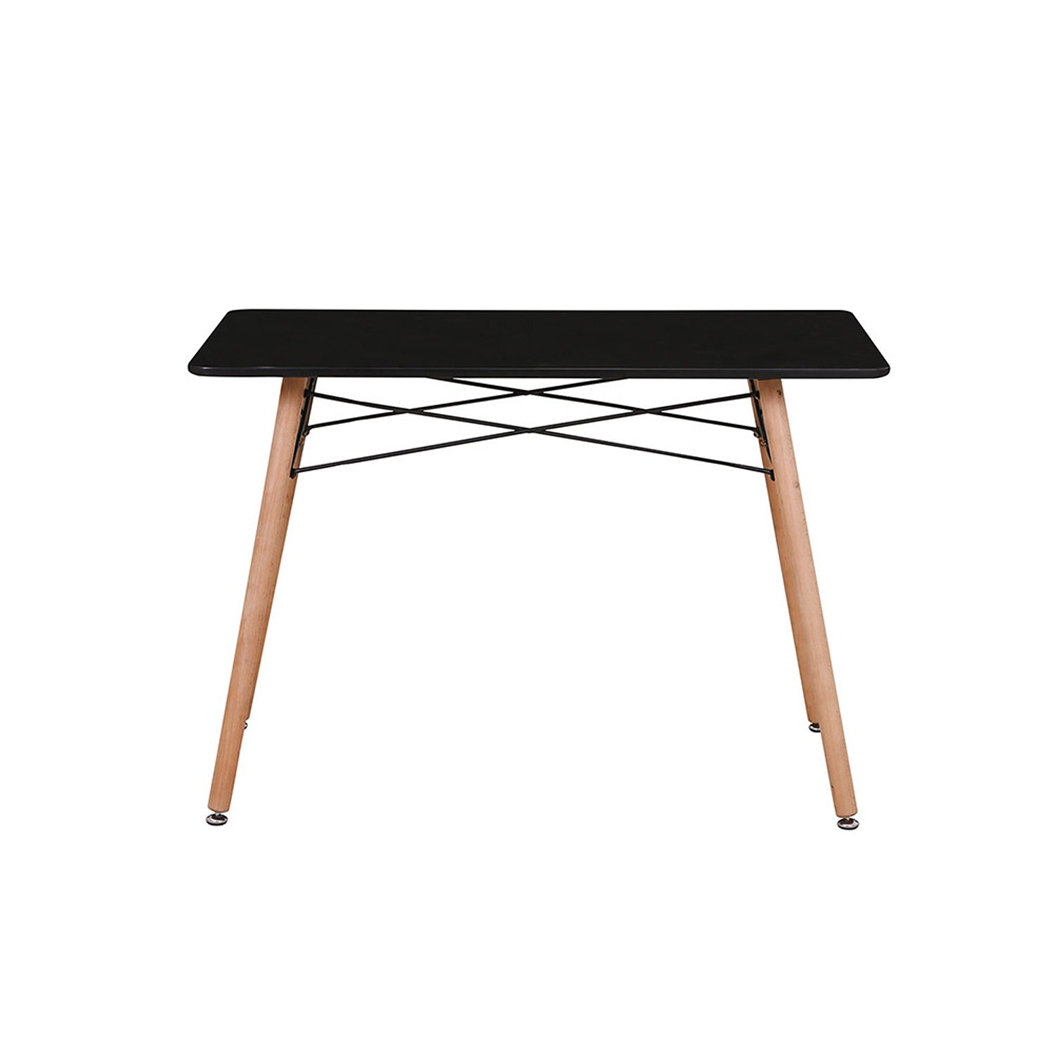 Comedor Norway Negro 120x70cm Rectangular de Cuatro Puestos y con Cuatro Sillas - Comedores | Bylmo