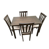 Comedor Salento Beige 110x74cm Rectangular de Cuatro Puestos y con Cuatro Sillas - Comedores | Bylmo