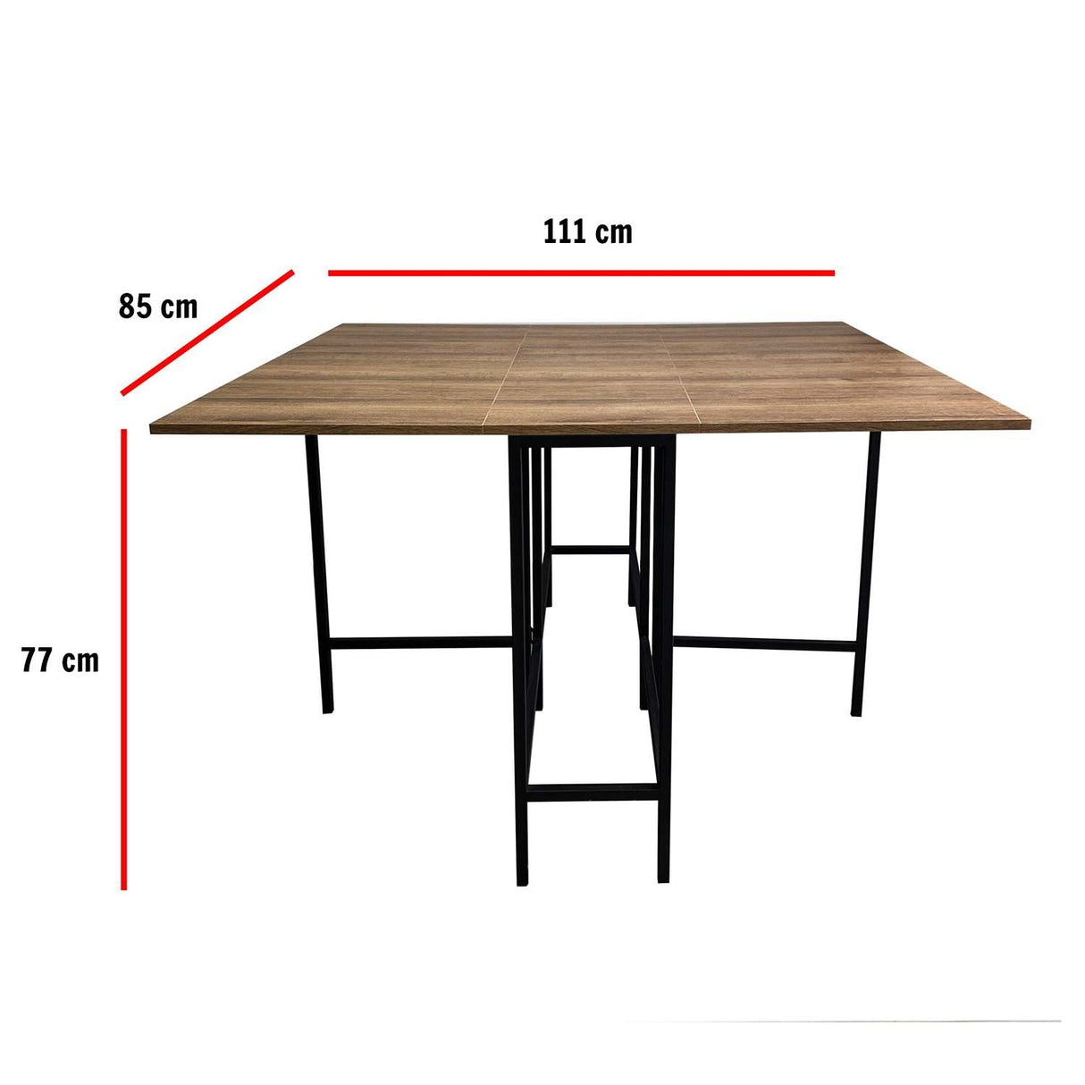 Comedor Star Amaretto 110 cm Plegable sin Sillas - Comedores | Bylmo