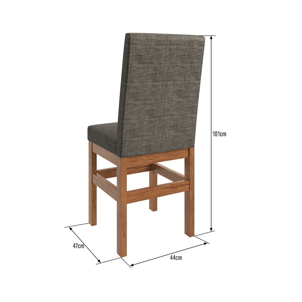 Comedor Toledo Canela 120 cm de Cuatro Puestos (Incluye Sillas) - Comedores | Bylmo