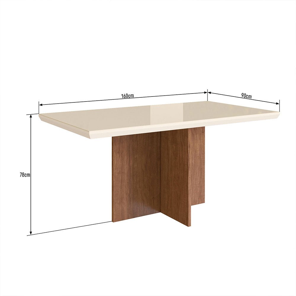 Comedor Tucson Canela 160 cm de Seis Puestos (Incluye Sillas) - Comedores | Bylmo