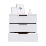 Cómoda Kaia Blanco 70x68.7cm De Tres Hileras con Tres Cajones - Cajoneras | Bylmo