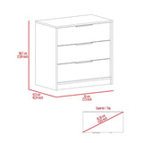 Cómoda Kaia Plus Miel 70x68.7cm De Tres Hileras con Tres Cajones - Cajoneras | Bylmo