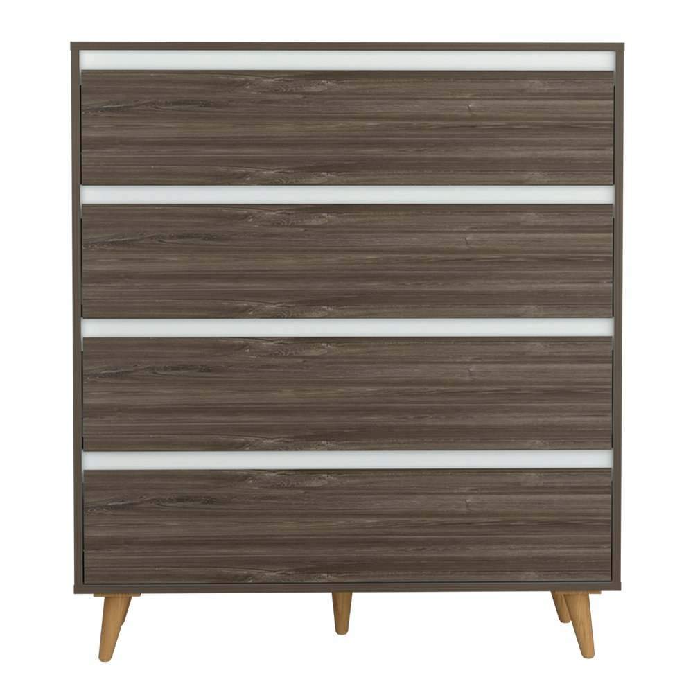 Cómoda Loira Siena 100 cm con Cuatro Cajones - Cajoneras | Bylmo