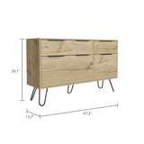 Cómoda Augusta Duna 120x74cm De Cuatro Hileras con Cuatro Cajones - Cajoneras y Comodas | Bylmo