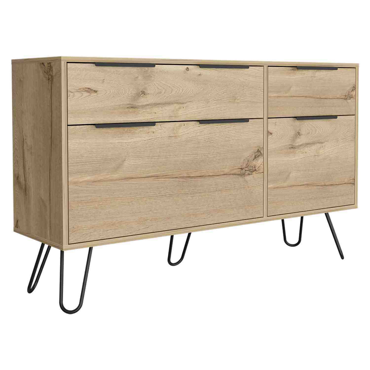 Cómoda Augusta Duna 120x74cm De Cuatro Hileras con Cuatro Cajones - Cajoneras y Comodas | Bylmo