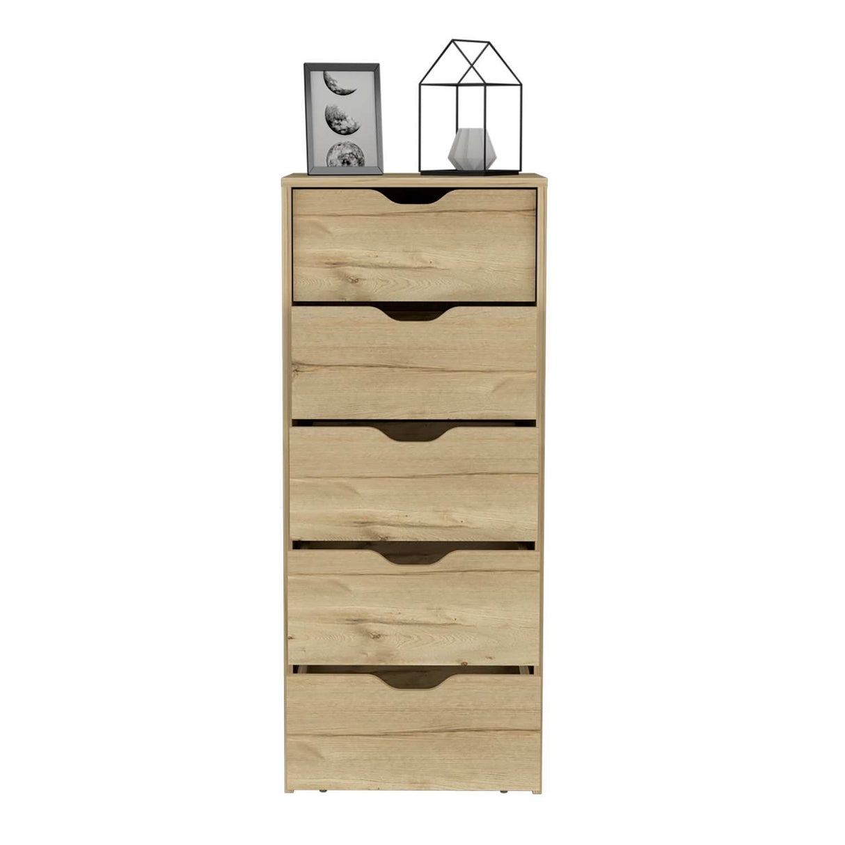 Cómoda Basilea Duna 45x108cm De Cinco Hileras con Cinco Cajones - Cajoneras y Comodas | Bylmo