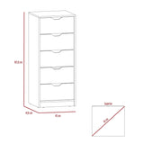 Cómoda Basilea Duna 45x108cm De Cinco Hileras con Cinco Cajones - Cajoneras y Comodas | Bylmo