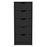 Cómoda Basilea Wengue 45x108cm De Cinco Hileras con Cinco Cajones - Cajoneras y Comodas | Bylmo