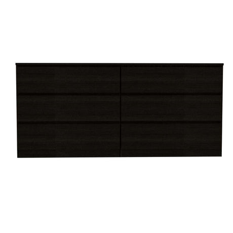 Cómoda Asteria Wengue 153.6x71.8cm De Tres Hileras con Tres Cajones - Cajoneras | Bylmo