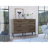 Cómoda Doble Soho Bellota 120 cm con Dos Cajones y Una Puerta - Cajoneras | Bylmo