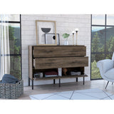 Cómoda Doble Soho Bellota 120 cm con Dos Cajones y Una Puerta - Cajoneras | Bylmo