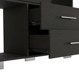 Cómoda Eleganza Wengue 90 cm con Cuatro Cajones y Entrepaños - Cajoneras y Comodas | Bylmo