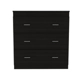 Cómoda Georgia Wengue 80x85.1cm De Tres Hileras con Tres Cajones - Cajoneras | Bylmo