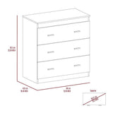Cómoda Georgia Wengue 80x85.1cm De Tres Hileras con Tres Cajones - Cajoneras | Bylmo