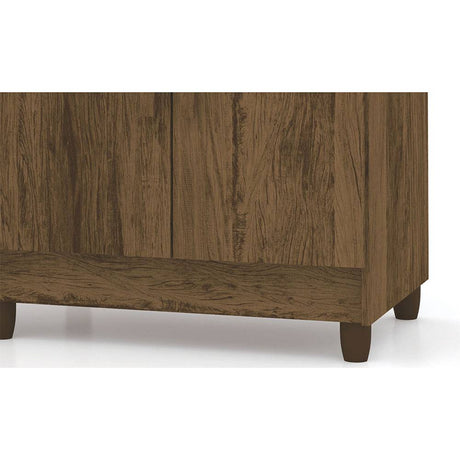 Cómoda Ginesta Marron 122x96.5cm De Cinco Hileras con Cinco Cajones - Cajoneras | Bylmo