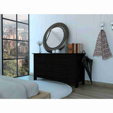 Cómoda HMS Wengue 150x81cm De Tres Hileras con Tres Cajones - Cajoneras y Comodas | Bylmo