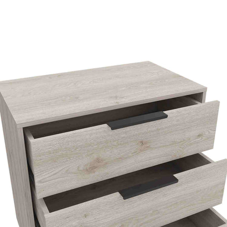 Cómoda Kaia Ceniza 70x69cm De Tres Hileras con Tres Cajones - Cajoneras y Comodas | Bylmo