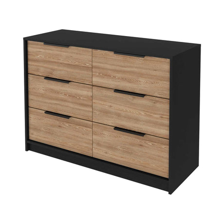 Cómoda Kaia Wengue 107x78cm De Tres Hileras con Tres Cajones - Cajoneras y Comodas | Bylmo